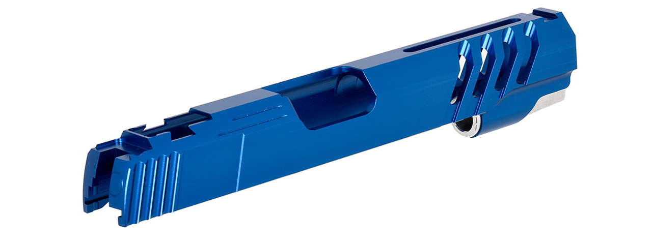 Airsoft Masterpiece Custom "Saber" Standard Slide for TM Hi-Capa 5.1 GBB Pistols (BLUE) - Click Image to Close