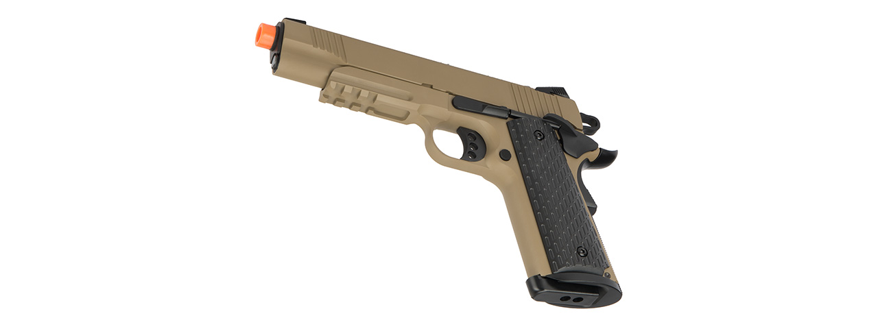 Army Armament Full Metal R28 1911 Desert Warrior GBB Airsoft Pistol (TAN)