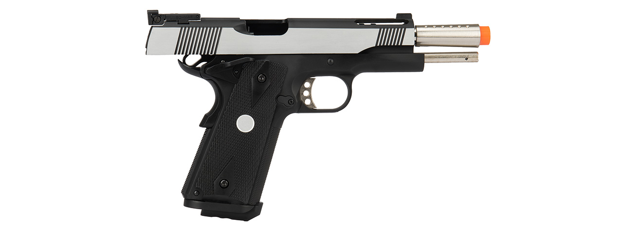 Army Armament Full Metal R30 1911 Gas Blowback Airsoft Pistol (BLACK / SILVER) - Click Image to Close