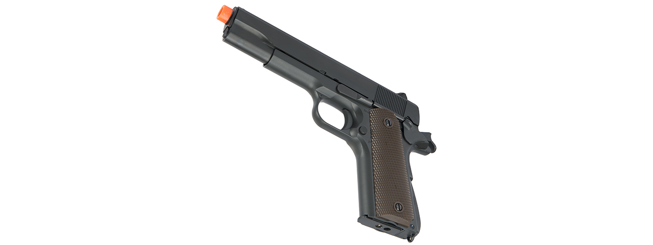 Army Armament Full Metal R31 1911 Gas Blowback Airsoft Pistol w/ Imitation Wood Grips (BLACK)