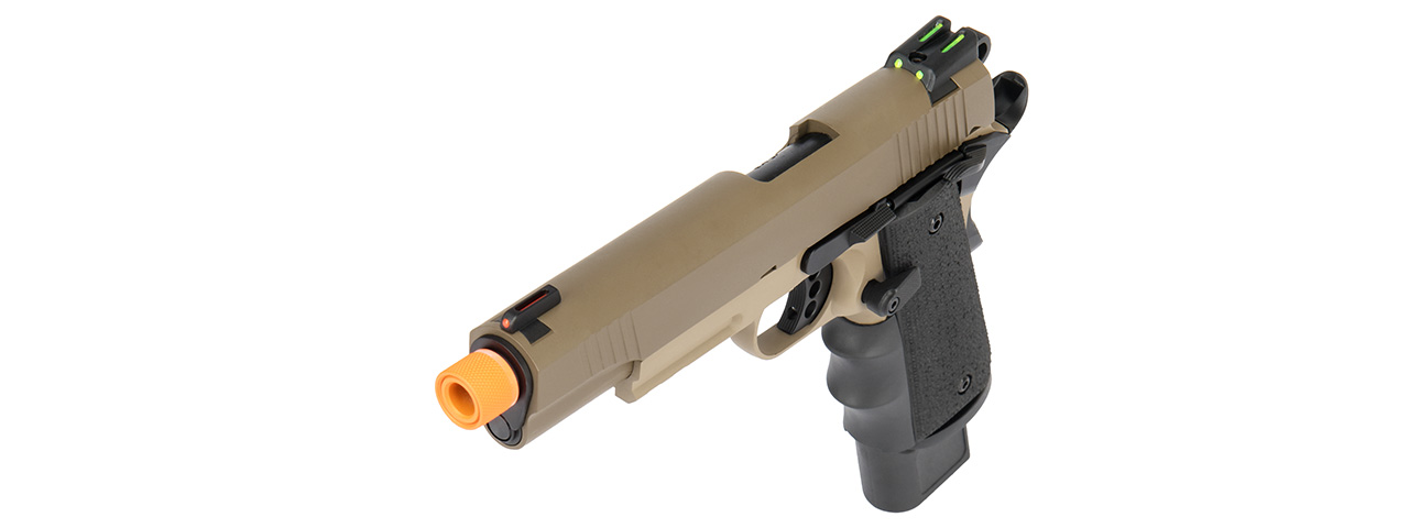 Army Armament Full Metal R32 Gas Blowback Airsoft Pistol (TAN) - Click Image to Close