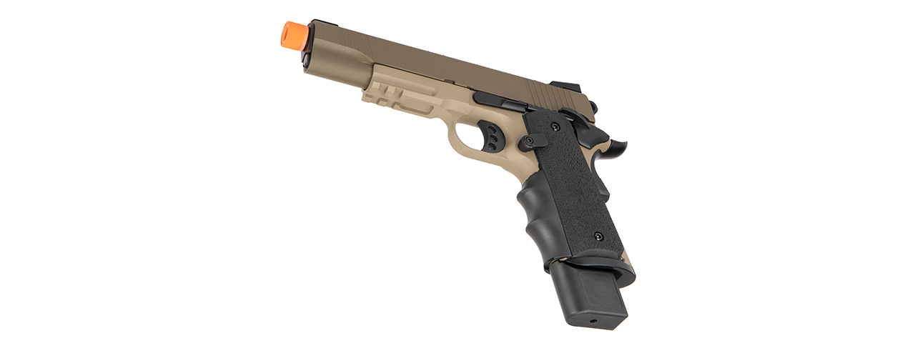 Army Armament Full Metal R32 Gas Blowback Airsoft Pistol (TAN) - Click Image to Close