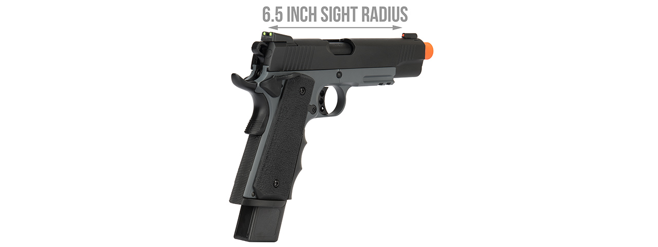 Army Armament Full Metal R32 Gas Blowback Airsoft Pistol (DARKSTORM) - Click Image to Close