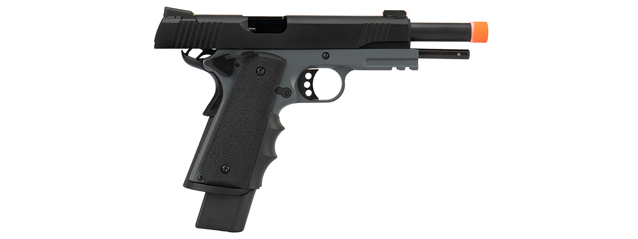 Army Armament Full Metal R32 Gas Blowback Airsoft Pistol (DARKSTORM) - Click Image to Close