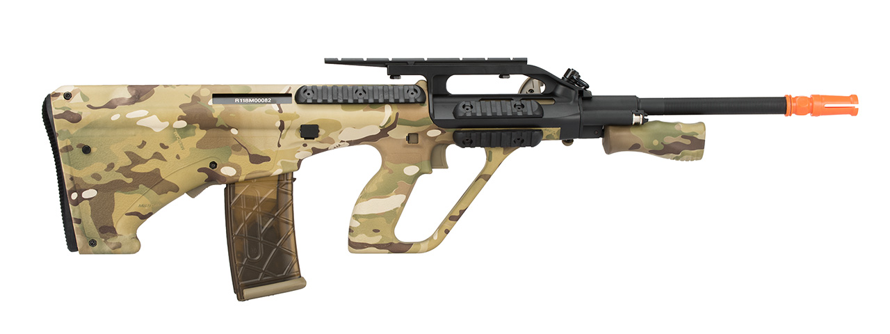 Army Armament Polymer AUG Civilian AEG Airsoft Rifle w/ Top Rail (CAMO) - Click Image to Close
