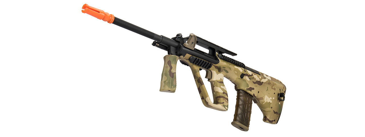 Army Armament Polymer AUG Civilian AEG Airsoft Rifle w/ Top Rail (CAMO) - Click Image to Close