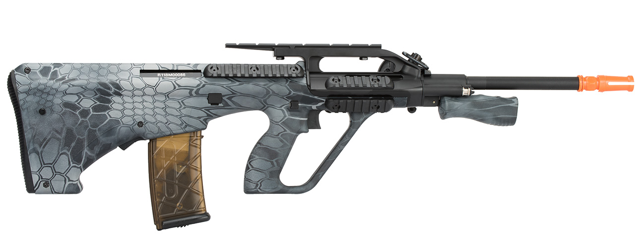 Army Armament Polymer AUG Civilian AEG Airsoft Rifle w/ Top Rail (TYP) - Click Image to Close