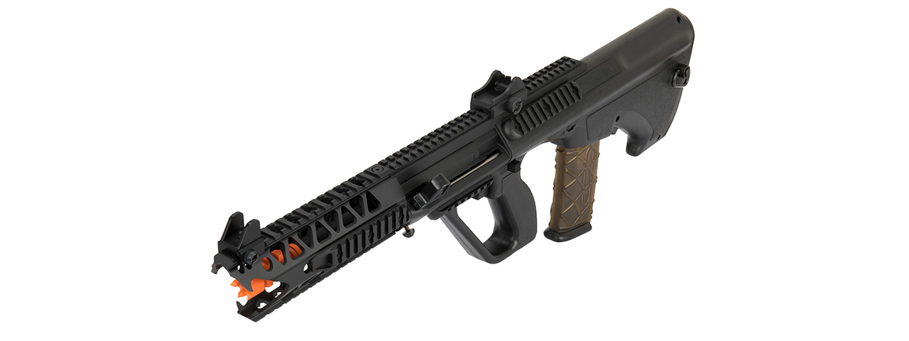 Army Armament AUG 7" Raptor AEG Airsoft Rifle (BLACK) - Click Image to Close