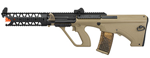 Army Armament AUG 9" Raptor Polymer AEG Airsoft Rifle (TAN)