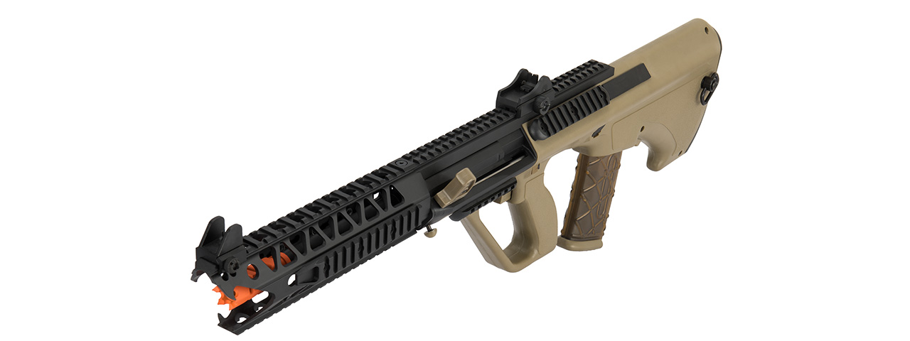 Army Armament AUG 9" Raptor Polymer AEG Airsoft Rifle (TAN)