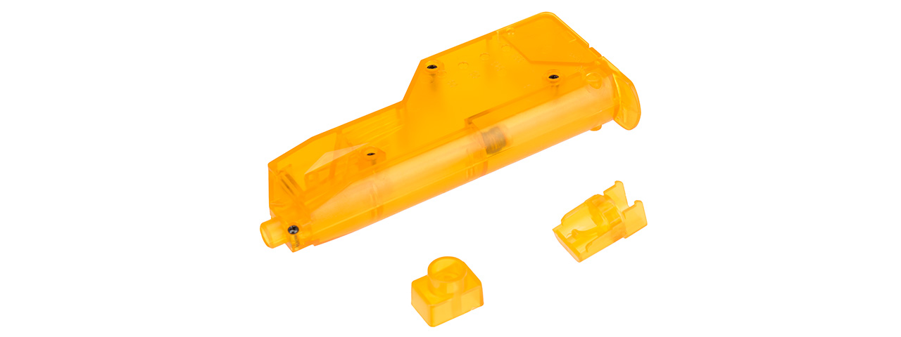 Lancer Tactical Universal 150 Round Airsoft BB Speedloader (ORANGE) - Click Image to Close