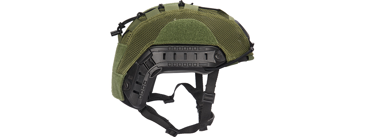 Lancer Tactical BUMP Helmet Cover [Medium] (OD GREEN) - Click Image to Close