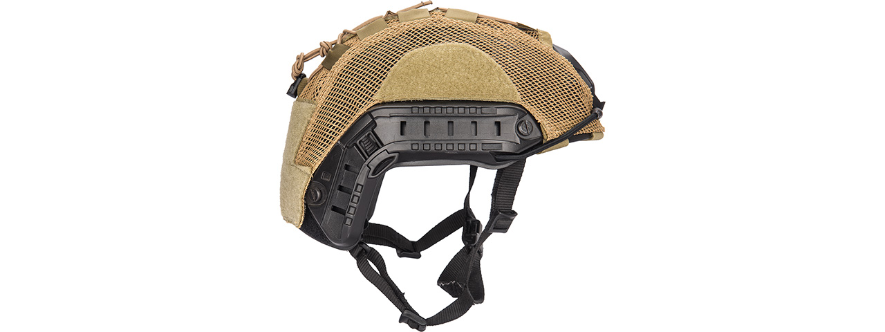 Lancer Tactical BUMP Helmet Cover [Medium] (TAN) - Click Image to Close