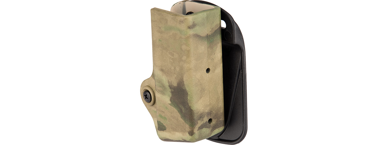 Lancer Tactical Single Magazine Pouch for Glock 17 (A-TACS FOLIAGE GREEN)