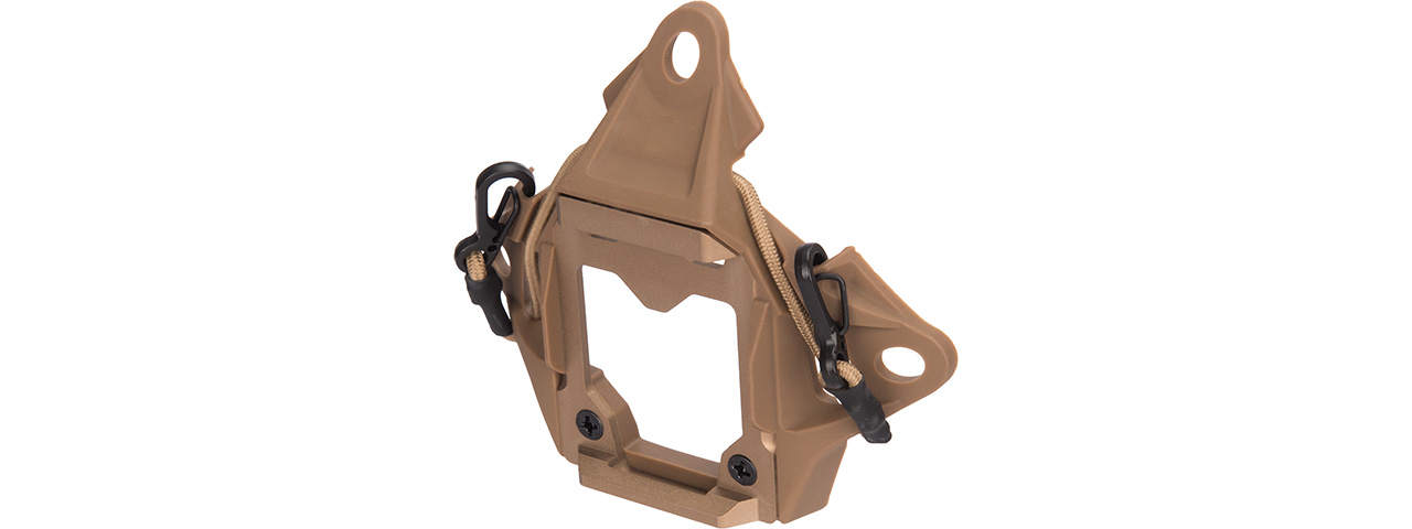 Lancer Tactical NVG Shroud w/ Stabilizing Bungee (TAN) - Click Image to Close