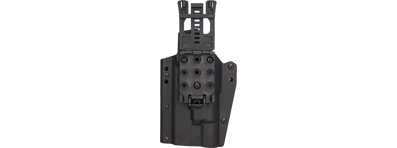 Lancer Tactical Light Bearing Hard Shell Holster for Glock 17 [Large] (BLACK) - Click Image to Close