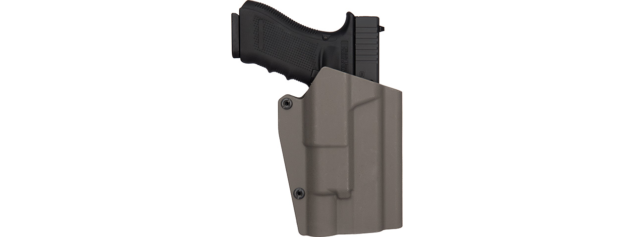 Lancer Tactical Light Bearing Hard Shell Holster for Glock 17 [Large] (FOLIAGE) - Click Image to Close