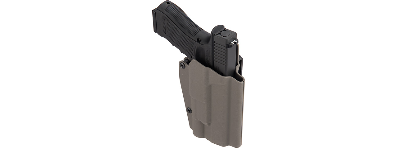 Lancer Tactical Light Bearing Hard Shell Holster for Glock 17 [Large] (FOLIAGE)