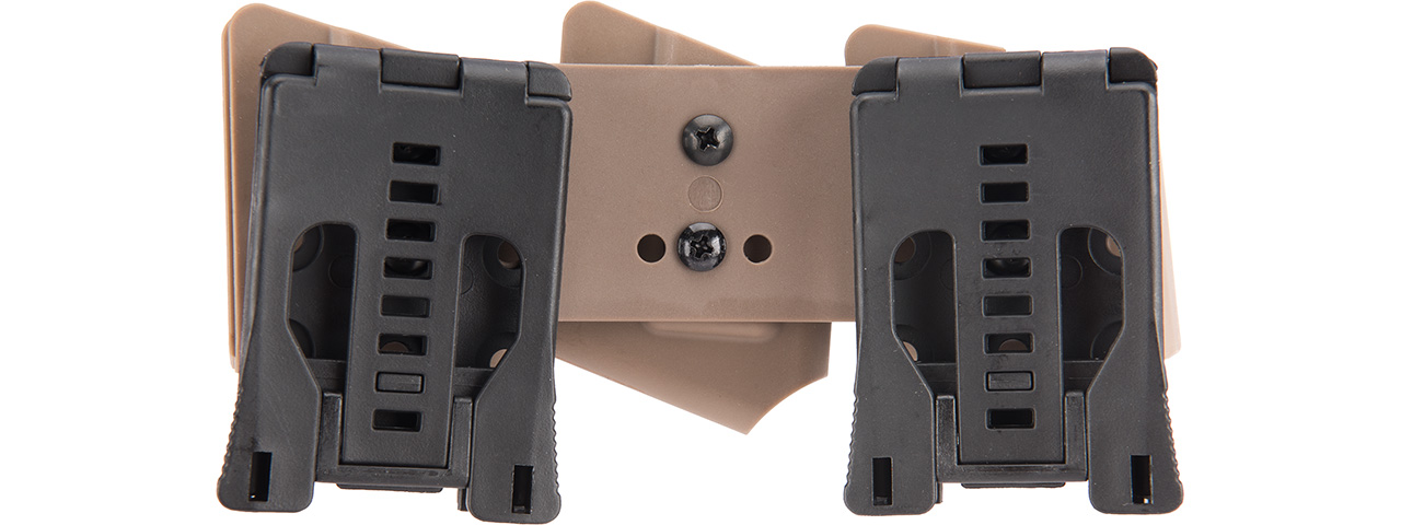 Lancer Tactical IPSC Open Class Competition Triple Magazine Pouch (TAN) - Click Image to Close