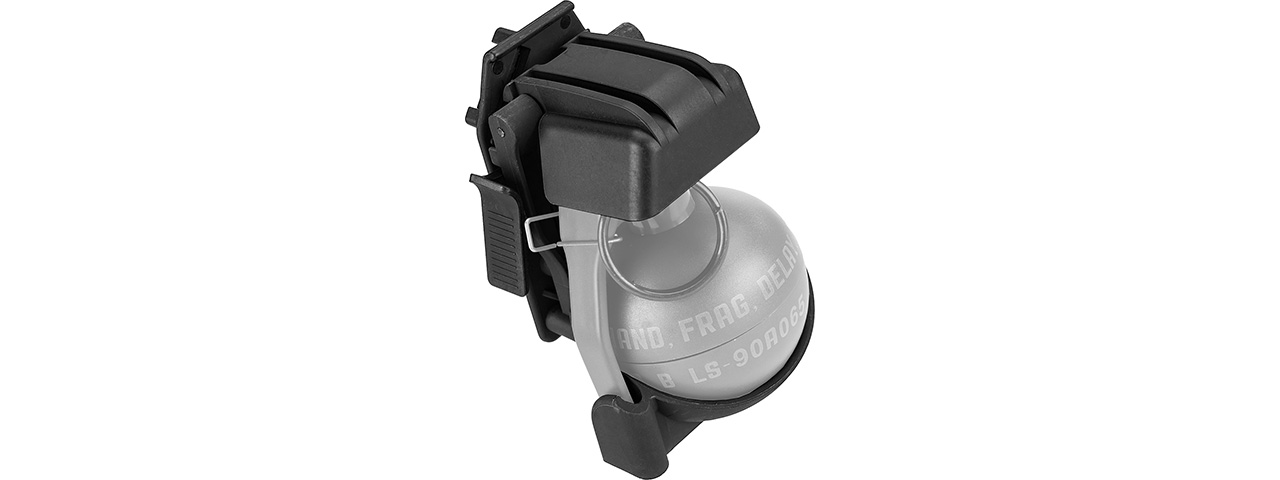 Lancer Tactical Quick Release Sleeve for M67 Grenade (BLACK) - Click Image to Close