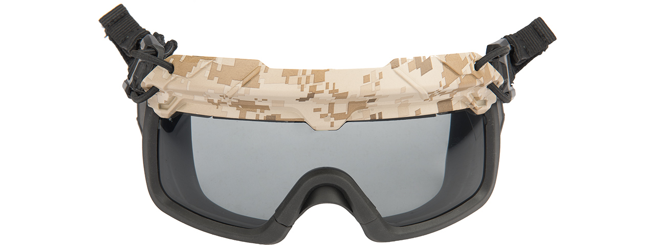 Lancer Tactical Helmet Safety Goggles [Smoke Lens] (AOR1)