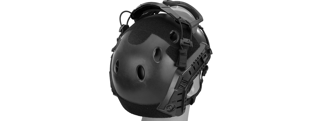 Lancer Tactical Helmet Safety Goggles [Smoke Lens] (BLACK)