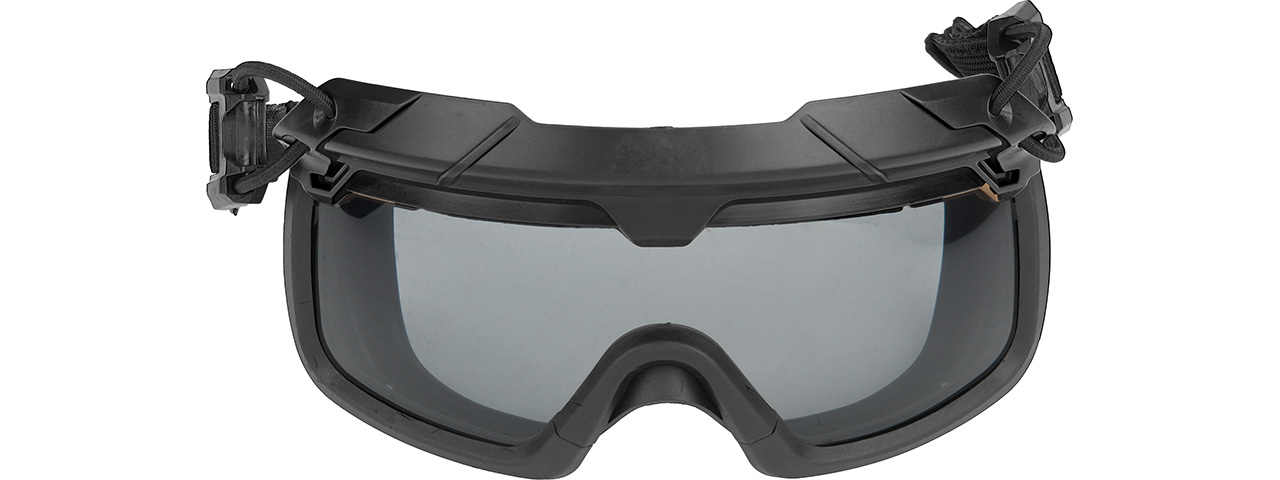 Lancer Tactical Helmet Safety Goggles [Smoke Lens] (BLACK)