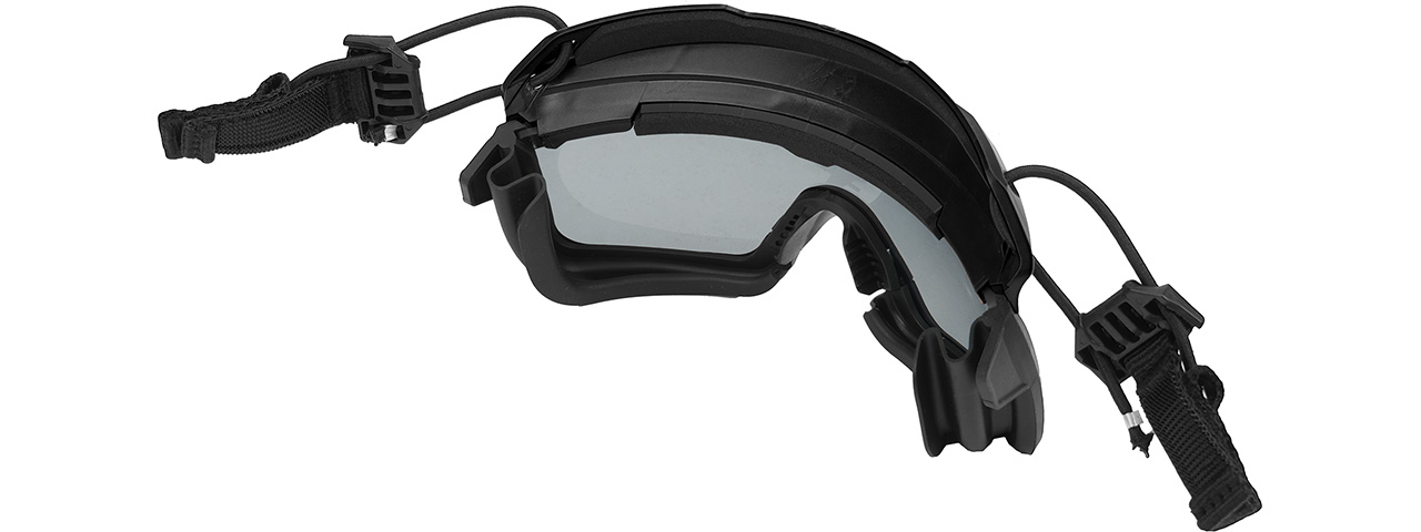 Lancer Tactical Helmet Safety Goggles [Smoke Lens] (BLACK)