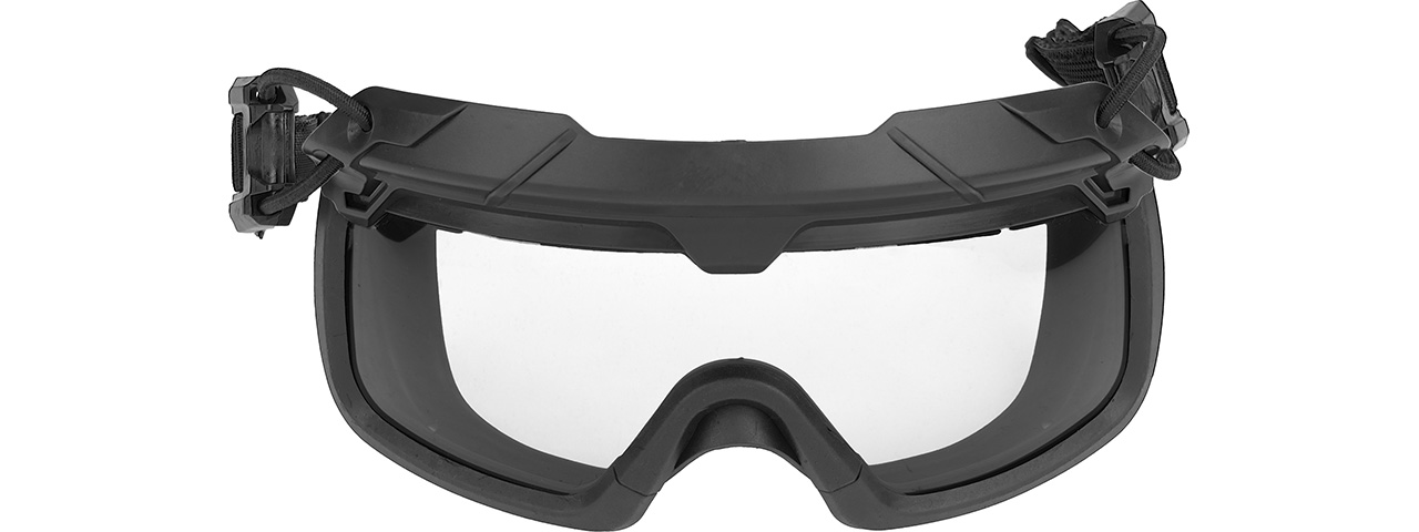 Lancer Tactical Helmet Safety Goggles [Clear Lens] (BLACK)