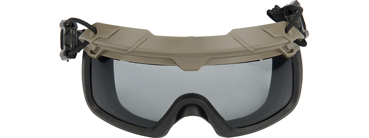 Lancer Tactical Helmet Safety Goggles [Smoke Lens] (FOLIAGE) - Click Image to Close
