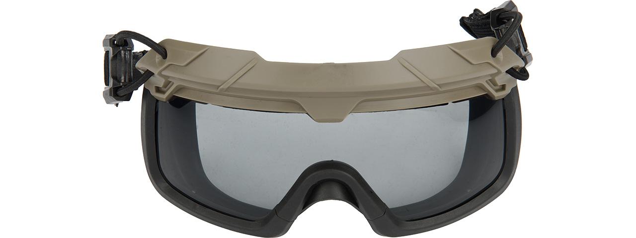 Lancer Tactical Helmet Safety Goggles [Smoke Lens] (FOLIAGE)