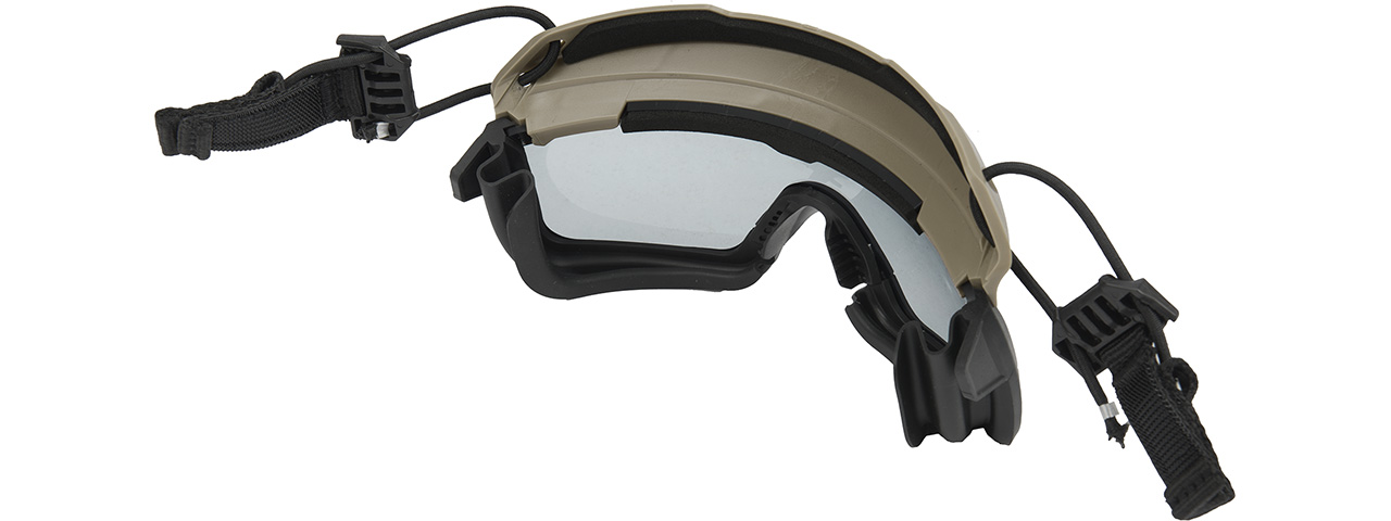 Lancer Tactical Helmet Safety Goggles [Smoke Lens] (FOLIAGE) - Click Image to Close