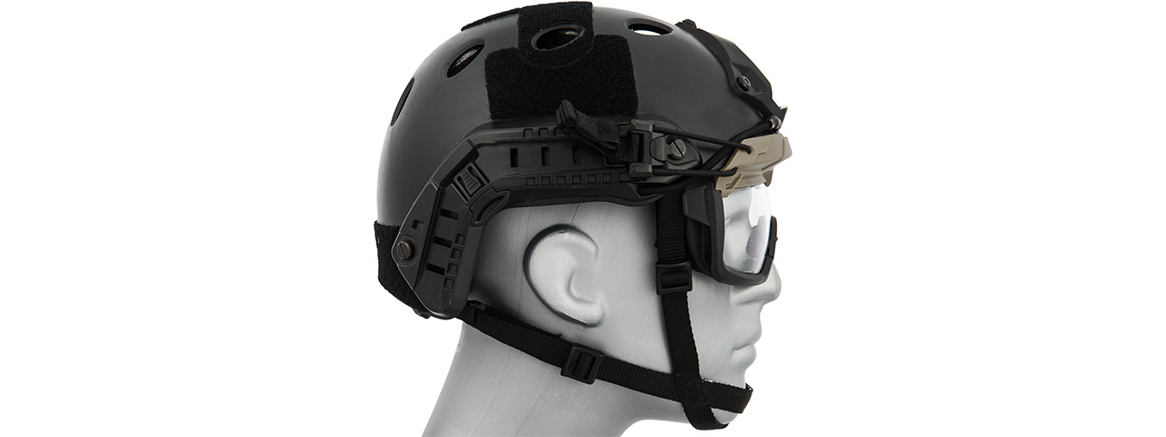Lancer Tactical Helmet Safety Goggles [Clear Lens] (FOLIAGE) - Click Image to Close