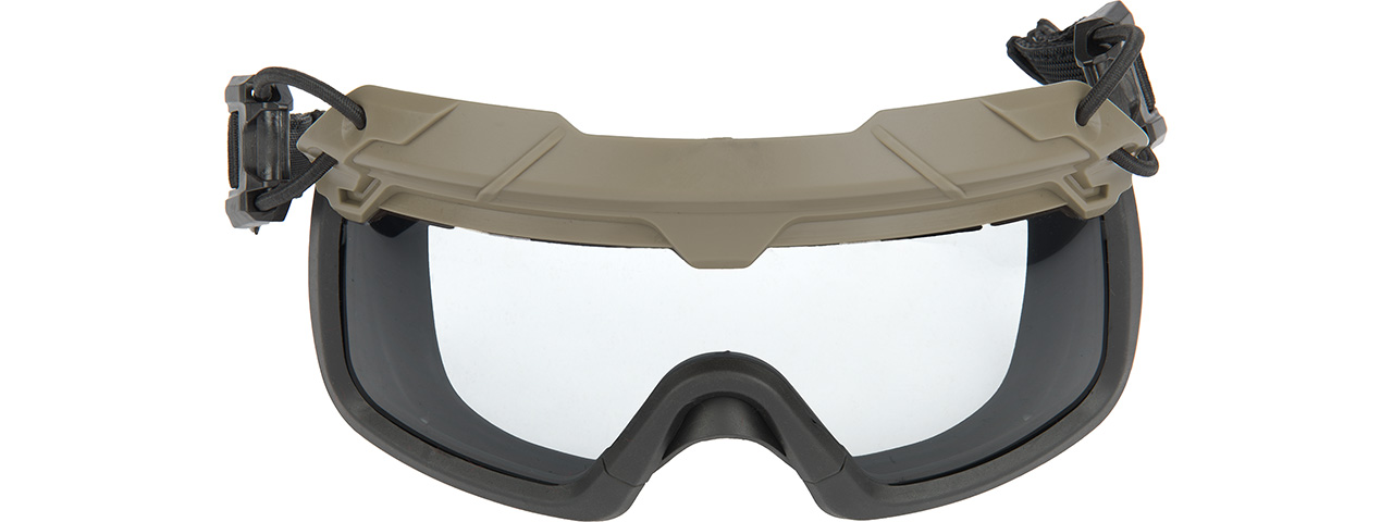 Lancer Tactical Helmet Safety Goggles [Clear Lens] (FOLIAGE) - Click Image to Close