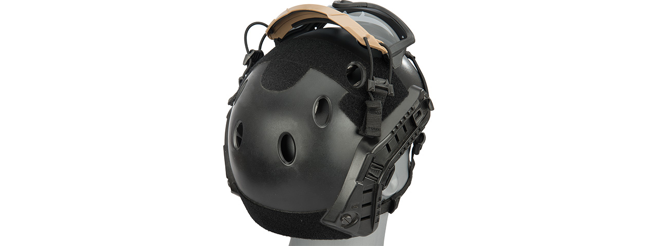 Lancer Tactical Helmet Safety Goggles [Smoke Lens] (TAN)