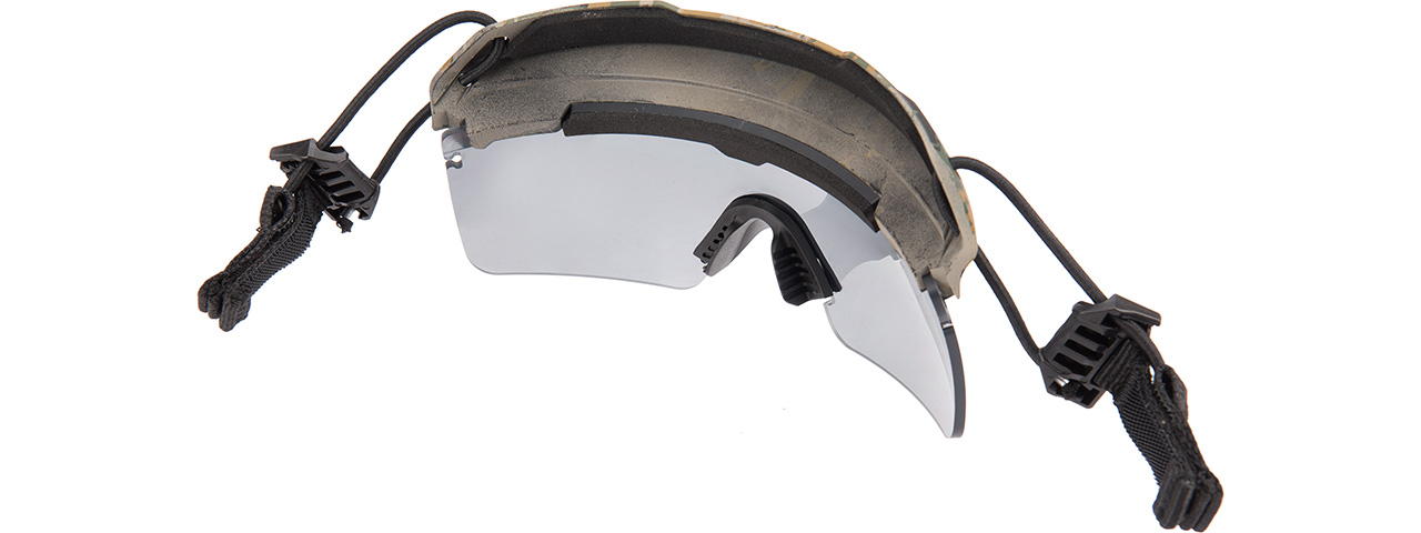 Lancer Tactical Helmet Safety Goggles [Smoke Lens] (DIGITAL WOODLAND) - Click Image to Close