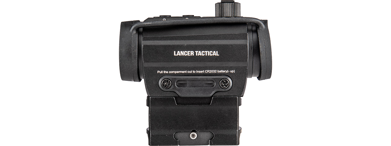 Lancer Tactical Red/Green Dot Reflex Sight w/ Riser (BLACK) - Click Image to Close