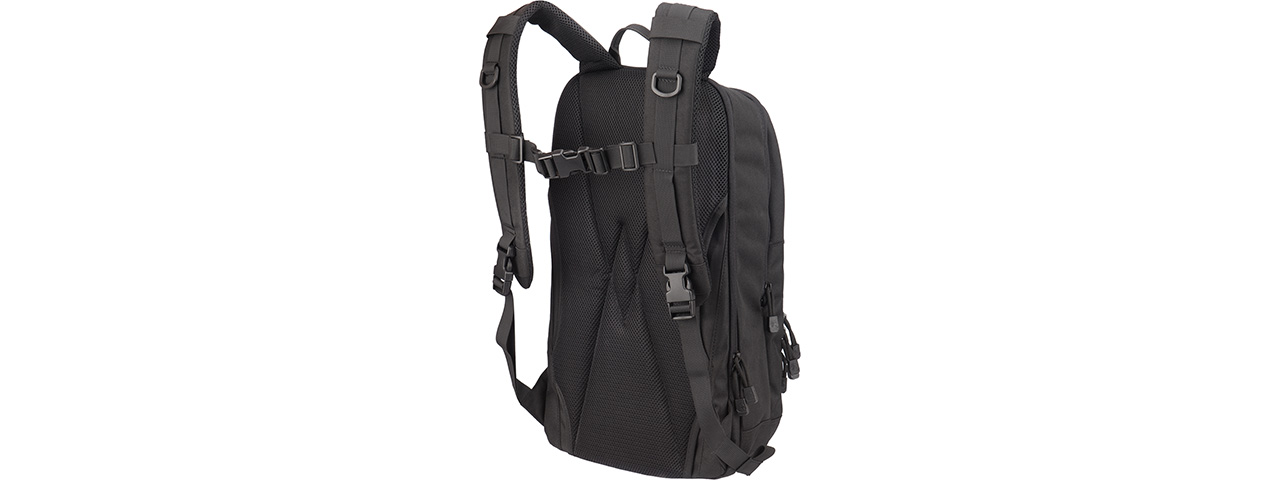 Lancer Tactical 1000D EDC Commuter MOLLE Backpack w/ Concealed Holder (BLACK) - Click Image to Close