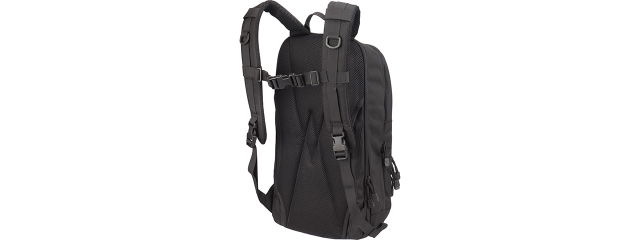 Lancer Tactical 1000D EDC Commuter MOLLE Backpack w/ Concealed Holder (BLACK)