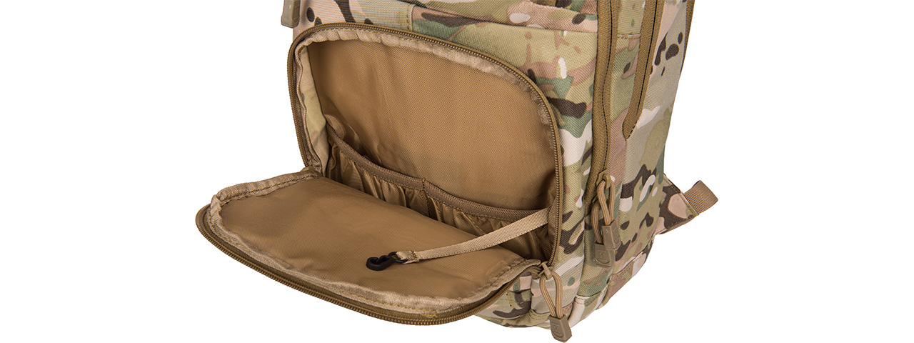 Lancer Tactical 1000D EDC Commuter MOLLE Backpack w/ Concealed Holder (CAMO)