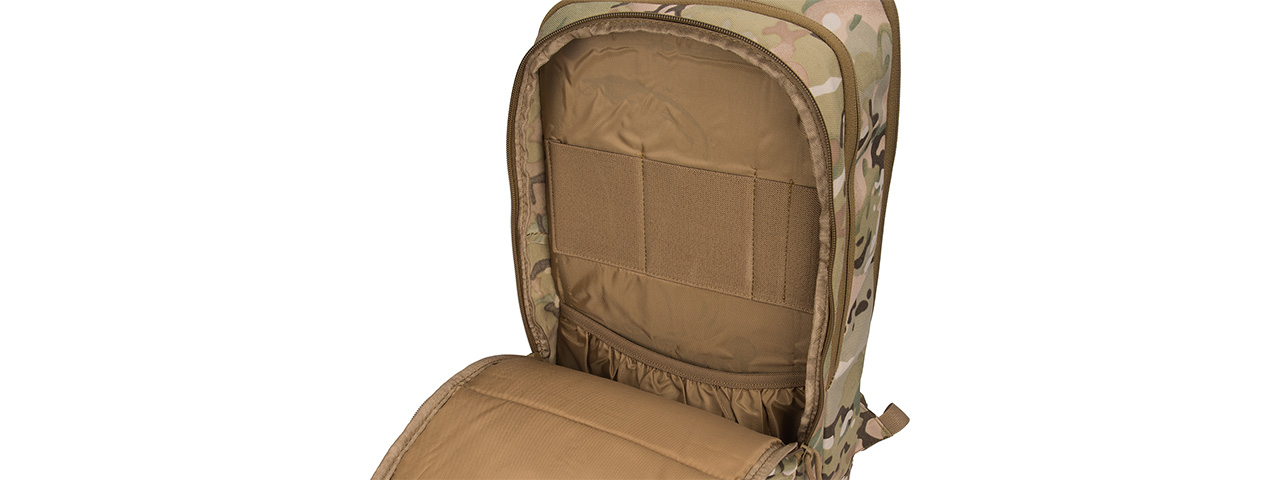 Lancer Tactical 1000D EDC Commuter MOLLE Backpack w/ Concealed Holder (CAMO) - Click Image to Close