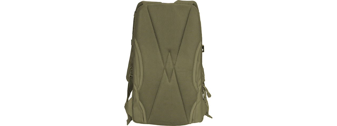 Lancer Tactical 1000D EDC Commuter MOLLE Backpack w/ Concealed Holder (OD GREEN) - Click Image to Close