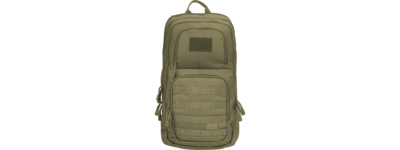 Lancer Tactical 1000D EDC Commuter MOLLE Backpack w/ Concealed Holder (OD GREEN) - Click Image to Close