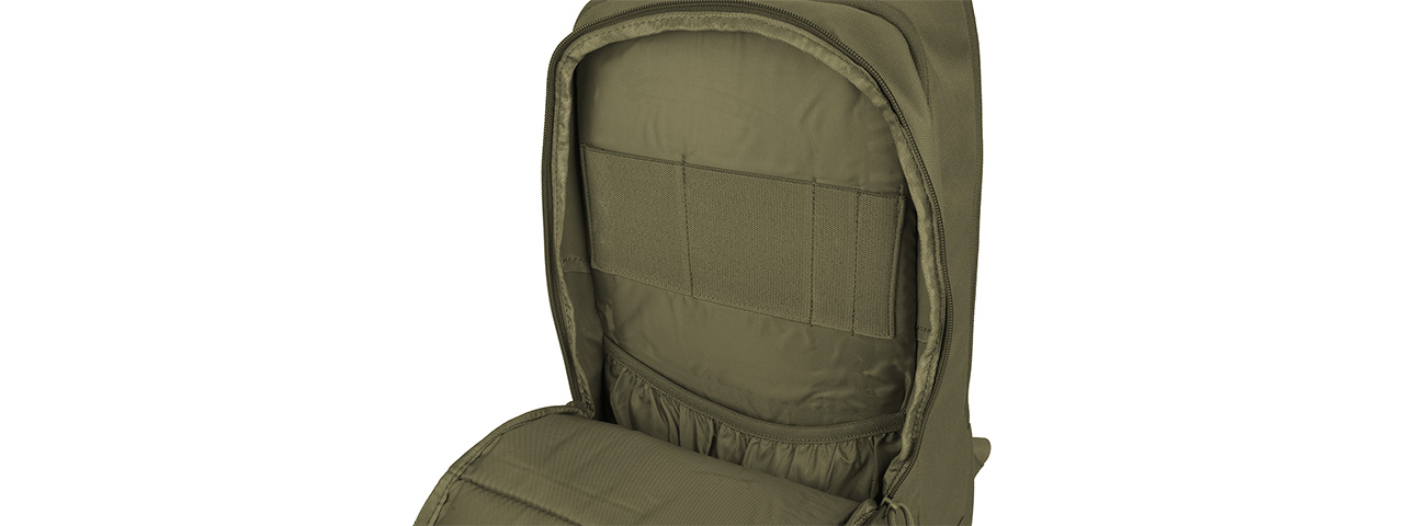 Lancer Tactical 1000D EDC Commuter MOLLE Backpack w/ Concealed Holder (OD GREEN) - Click Image to Close