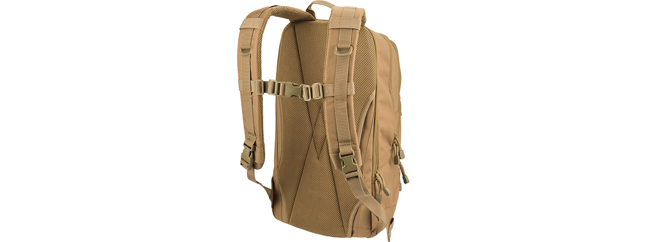 Lancer Tactical 1000D EDC Commuter MOLLE Backpack w/ Concealed Holder (KHAKI)