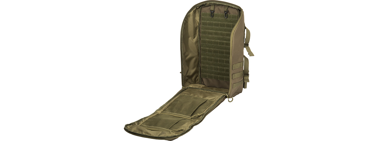 Lancer Tactical 1000D Modular Assault Backpack (OD GREEN) - Click Image to Close
