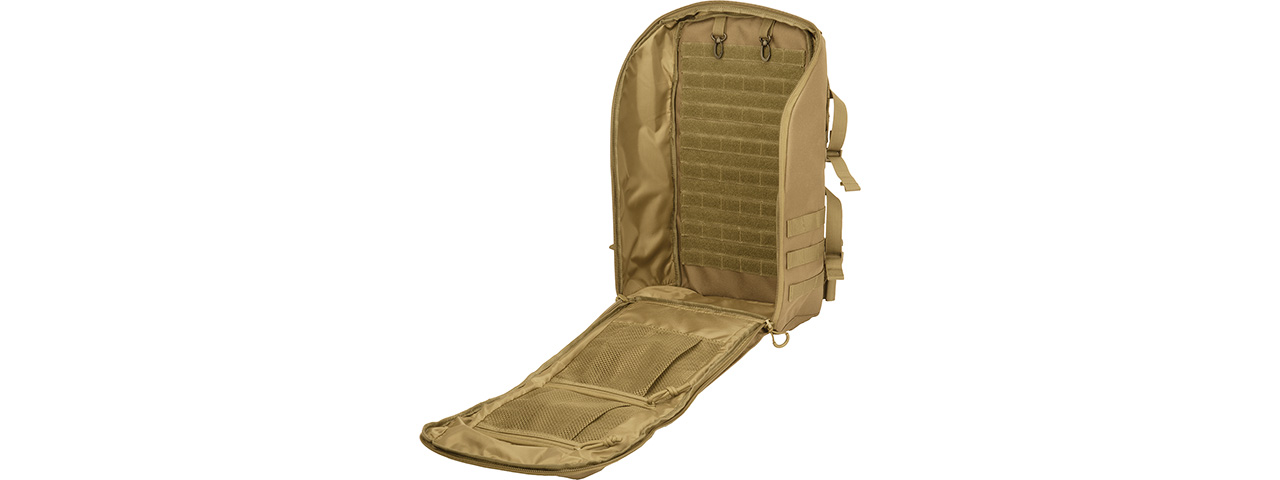 Lancer Tactical 1000D Modular Assault Backpack (KHAKI) - Click Image to Close