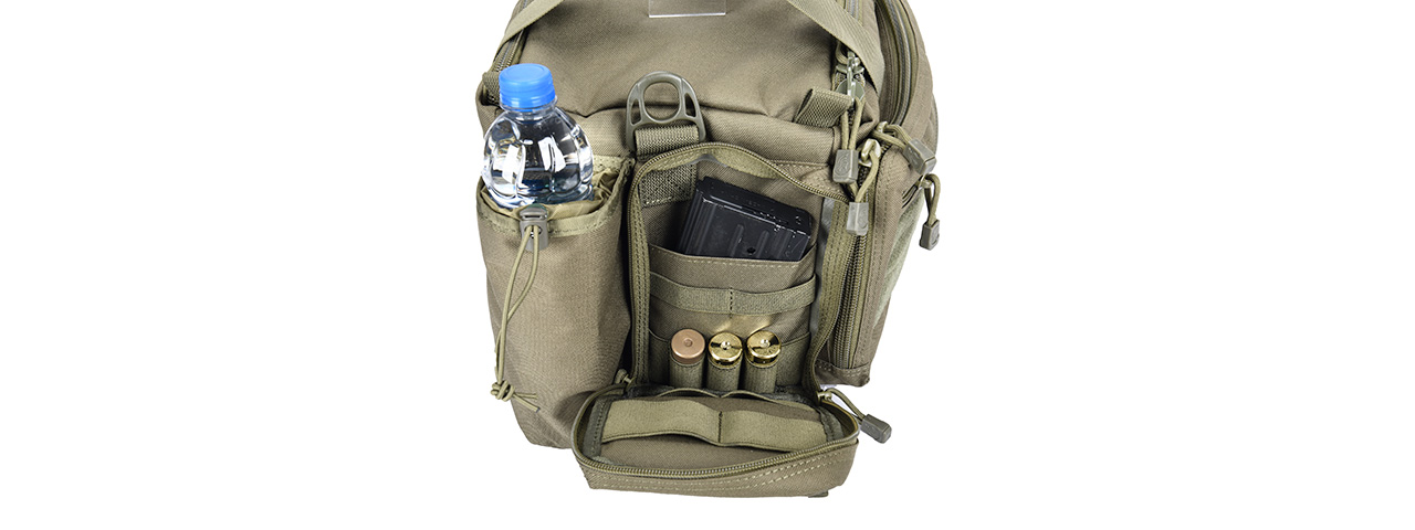 Lancer Tactical Shooter's Competition Range Bag (Color: OD Green) - Click Image to Close