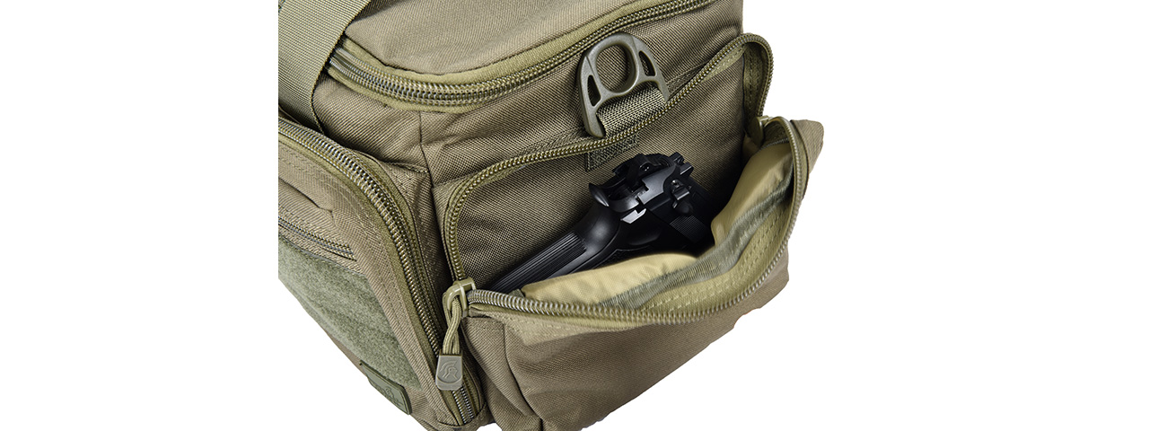 Lancer Tactical Shooter's Competition Range Bag (Color: OD Green) - Click Image to Close