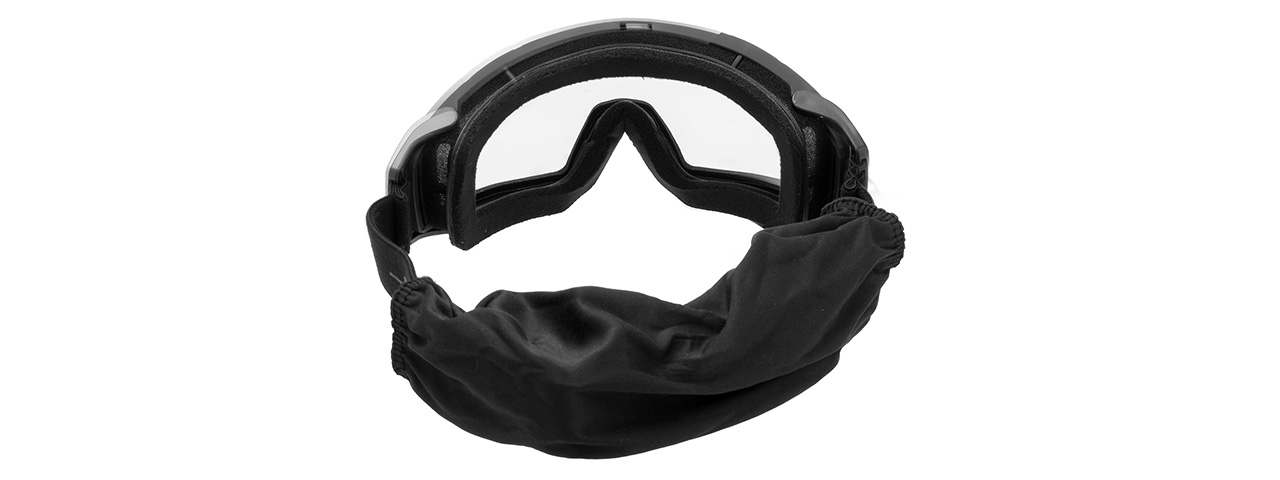 Lancer Tactical Rage Protective Black Airsoft Goggles (CLEAR LENS)